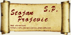 Stojan Projević vizit kartica